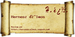 Hernesz Álmos névjegykártya